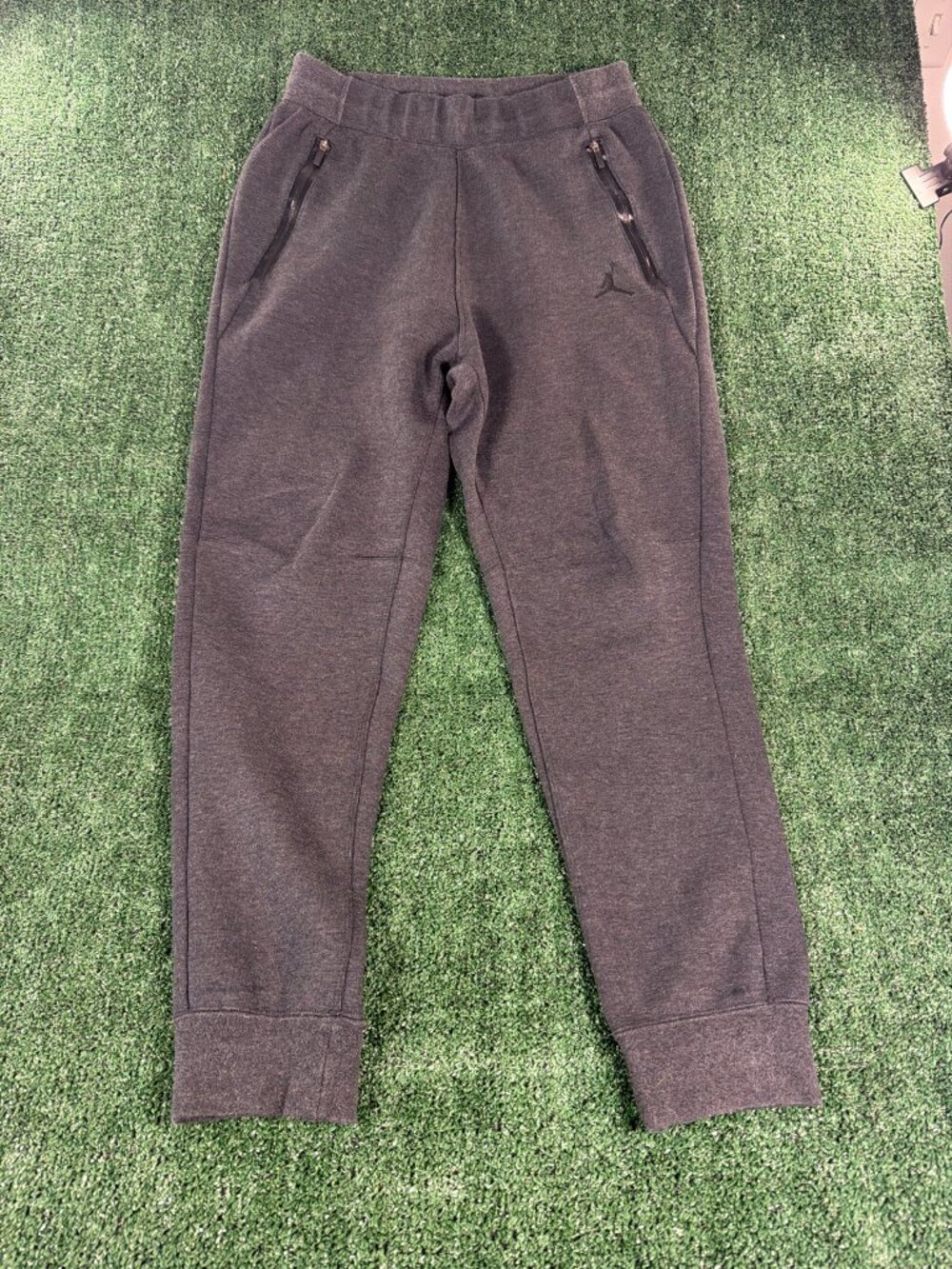 Nike Jordan Joggers Men M Charcoal Zip Pocket Sweatpants